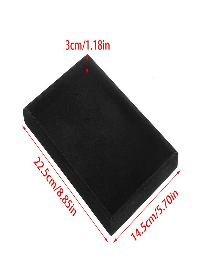 Youngy Stackable Jewelry Trays Inserts Velvet Catch All Jewelry Display Tray Case - Red - Image 3